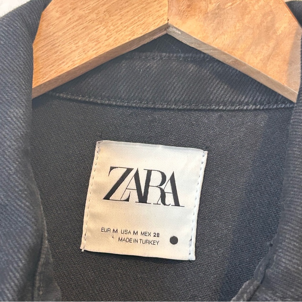 New! Zara Medium Women’s The Dorian Black Denim Jumpsuit - Picture 9 of 16